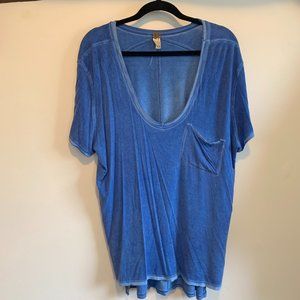 Blue Free People Tshirt/Tunic